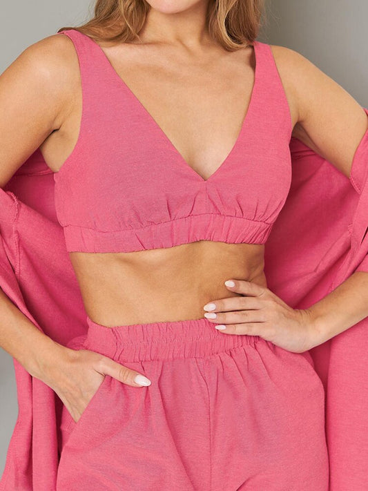 Loose Pajamas For Women 3 Piece Sets