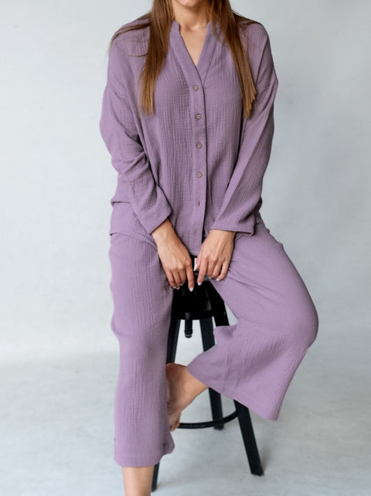 Loose Trouser Suits Set