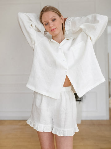 Ruffles Women Pajama Set